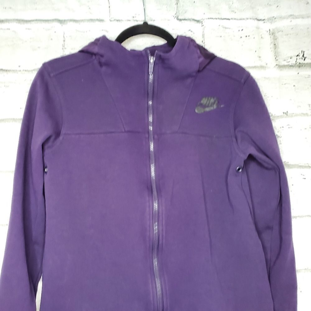 Nike purple full zip up hooded jacket